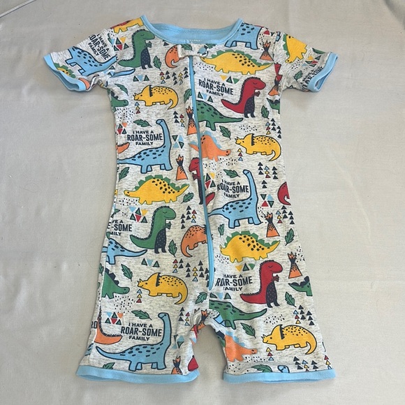 The Children's Place Dinosaur Print Romper - Multicolor - Picture 1 of 3